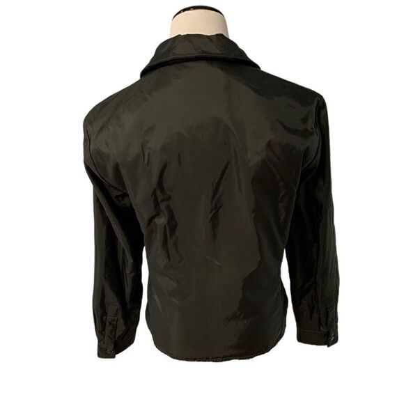 Brooks Brothers Olive Green Nylon Zip Front Jacket Sz S - Picture 2 of 5